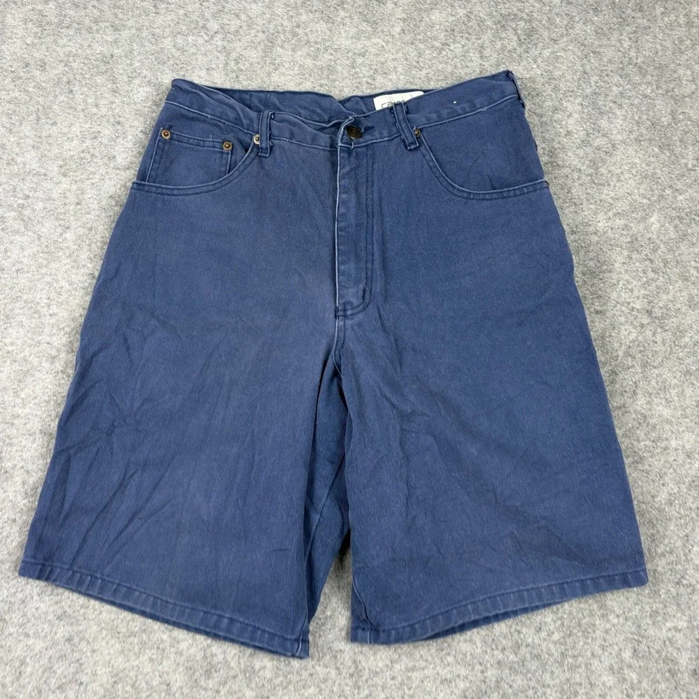 Y2K Campus Denim‎ Shorts Mens 32 Blue Vintage 90s Baggy Workwear Gorpcore Skate